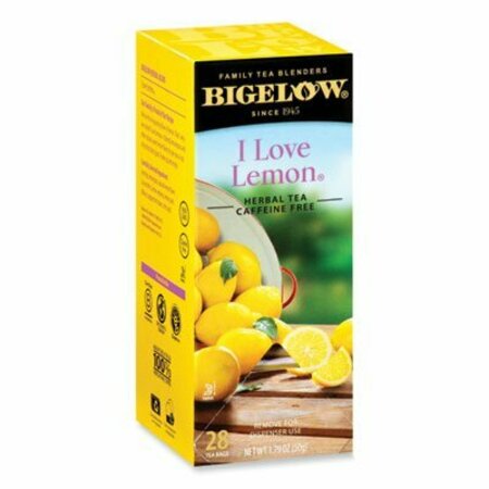 BIGELOW TEA CO I Love Lemon Herbal Tea, 0.06 Oz Tea Bag, 28PK RCB003991